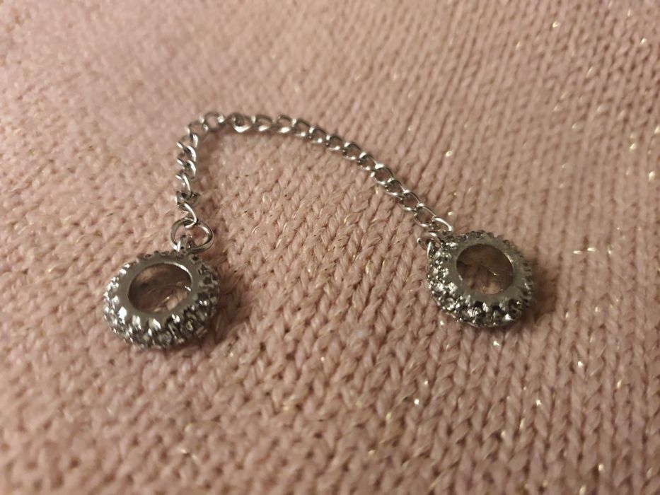 Łańcuszek Zabezpieczający Do Bransoletka Modułowa Cyrkonie