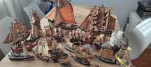 Barcos miniatura + de 20 peças
