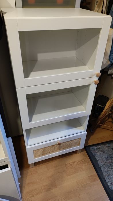 Szafka BESTA IKEA  biała regał słupek