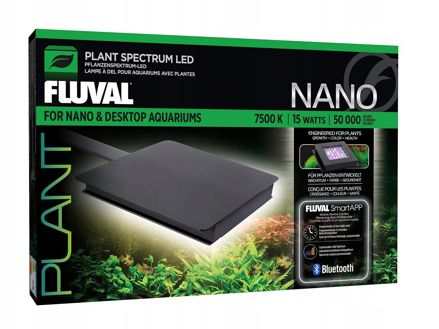 Fluval Plant NANO LED 15W do akwariów słodkowodnych z Bluetooth
