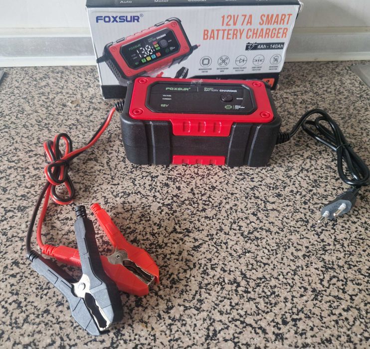 Carregador Inteligente FOXSUR 12V 7A