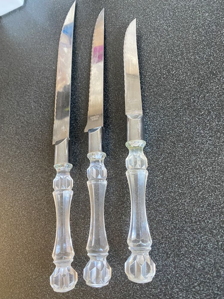 десертные столовые ножи для тортов набор с декоративными ручками