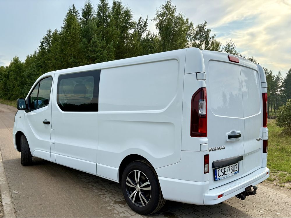 Renault Trafic 1.6 dci 120 km LONG 6 osob brygadówka doka (jak vivaro)