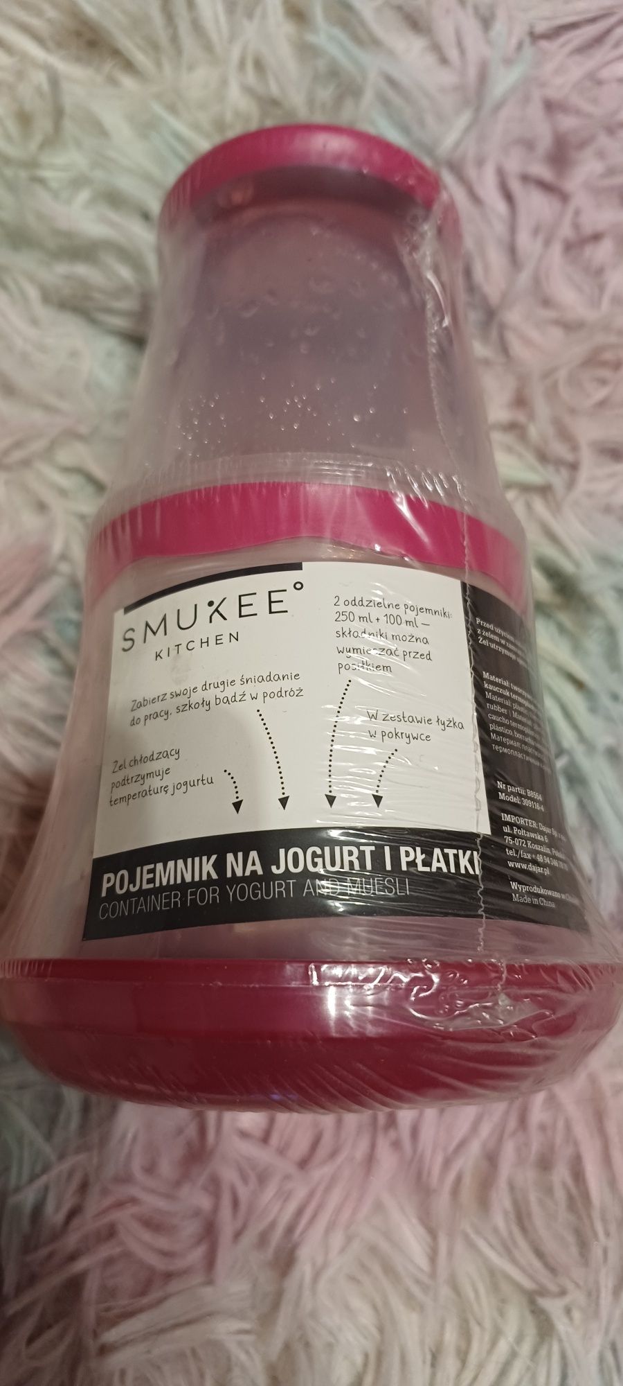 Pojemnik na jogurt i płatki fitness