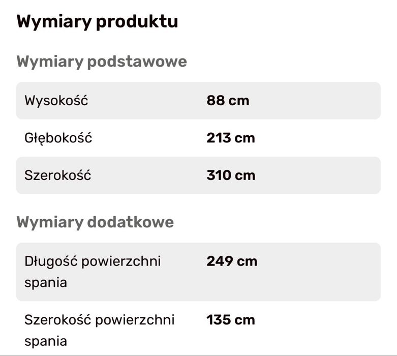 AZURRO NEW Narożnik duży rozkładany grafitowy