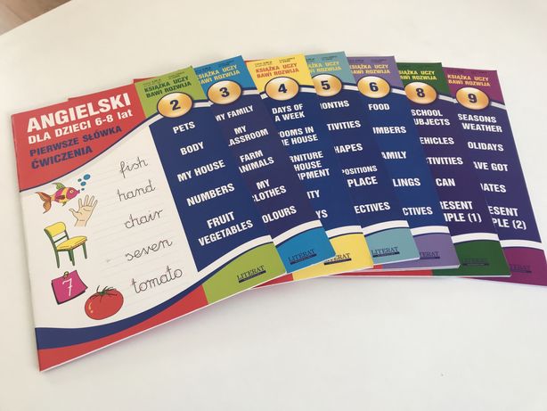 Książki- ćwiczenia do nauki angielskiego dla dzieci