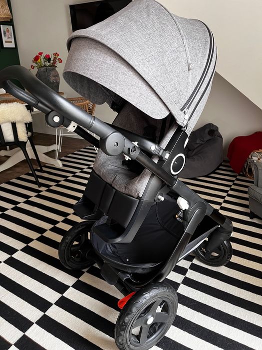 Stokke trailz, spacerówka plus folia przeciwdeszczowa- ideał