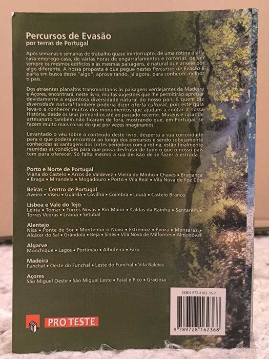 Livro "Percursos de Evasão por Terras de Portugal"