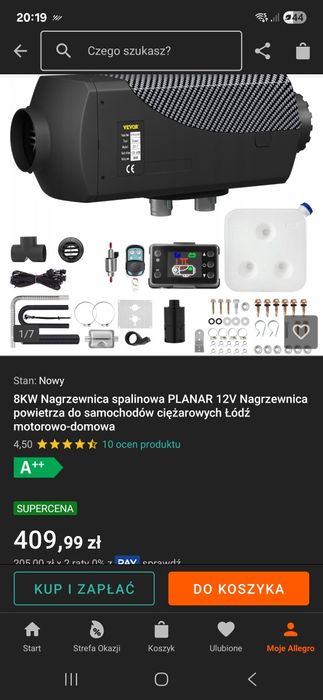 Vevor 8kw ogrzewanie postojowe