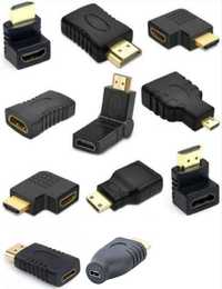 HDMI usb видео фото адаптер 4К 90° 270° поворот mini/micro переходник