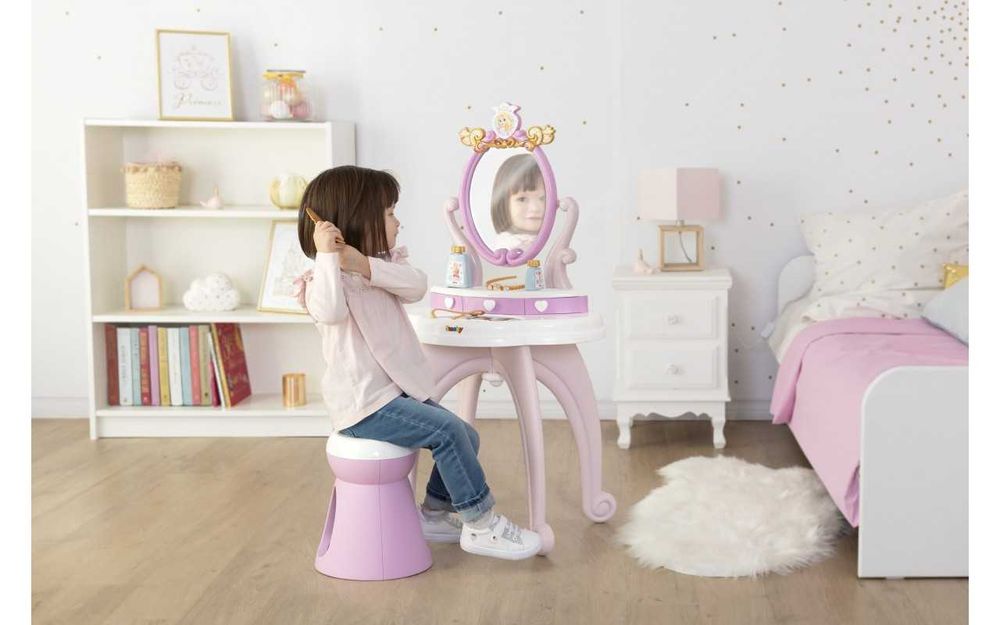 Столик туалетний з дзеркалом Smoby Перукарня Дісней Принцеси 320250