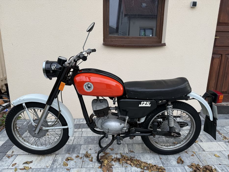 Wsk 125 *Oryginał* Piękna! 1985r Plomby biala tablica!