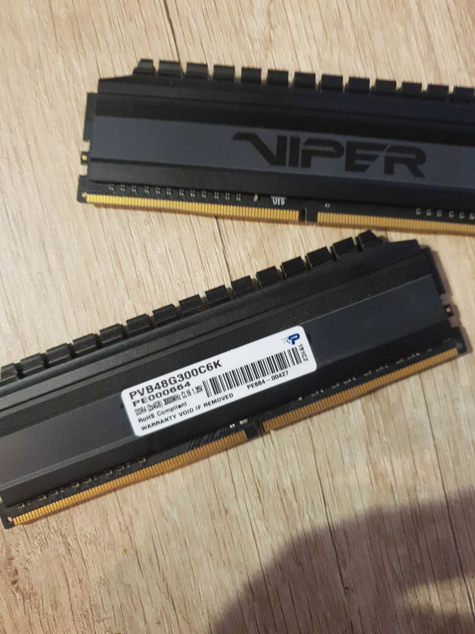 Ram VIPER 8GB 2x4GB DDR4 3000MHz