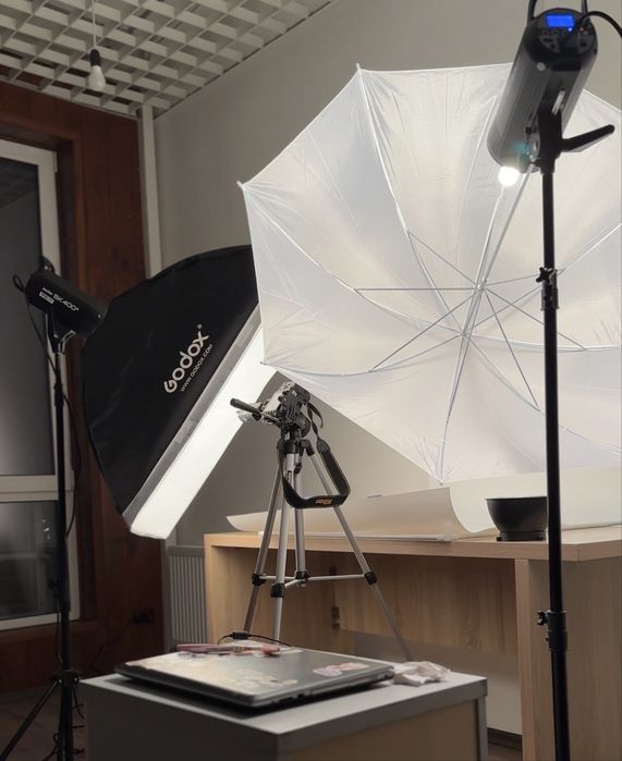 Комплект студійного обладнання вспишки спалахи Godox SK400II