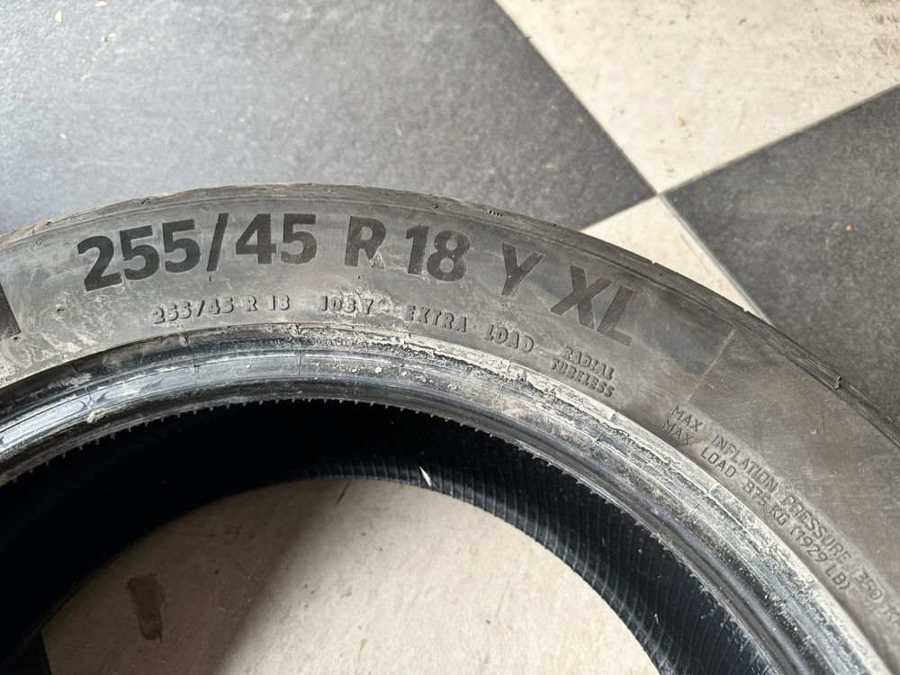 Opony letnie 255/45 R18 - 4 szt, cena za kpl, 2021,2022 rok