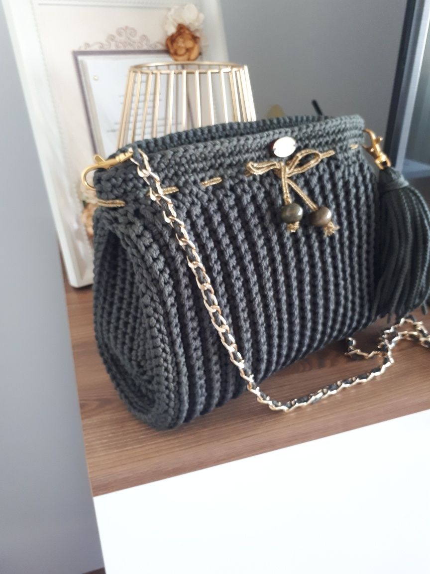 Torebka handmade ze sznurka