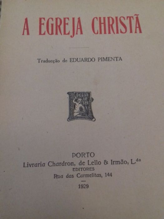 A Egreja Christã (1929 ) - Tradução de Eduardo Pimenta