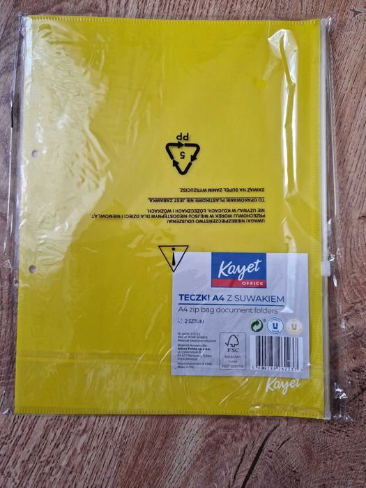 Teczki A4 z suwakiem