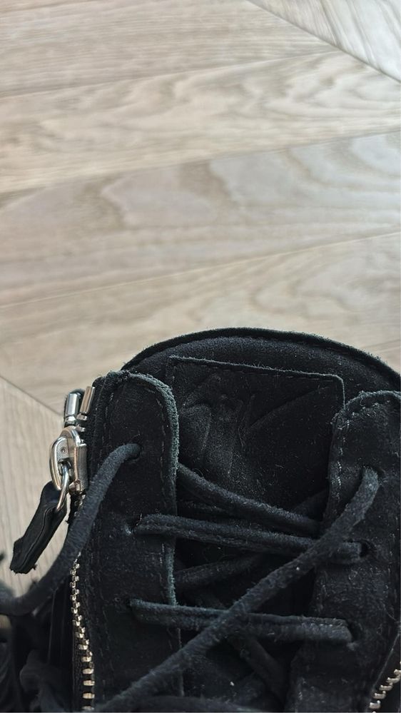 GIUSEPPE ZANOTTI Lorenz Fringe Wedge Sneakersy High Top