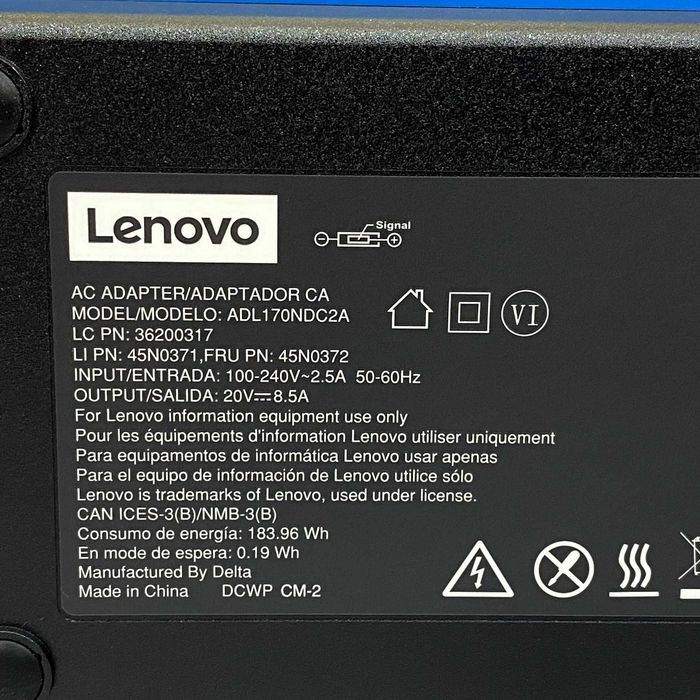 Carregador Lenovo ADL170NDC2A - 170W (NOVO)