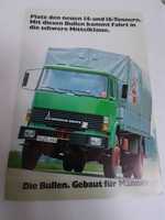 MAGIRUS DEUTZ cieżarówki segment 14-16 ton prospekt niemiecki 1979