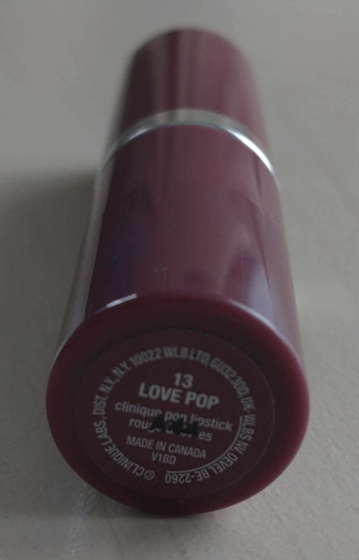 CLINIQUE *  Szminka Pomadka * Pop lipstick * 13 love pop * NOWA z USA