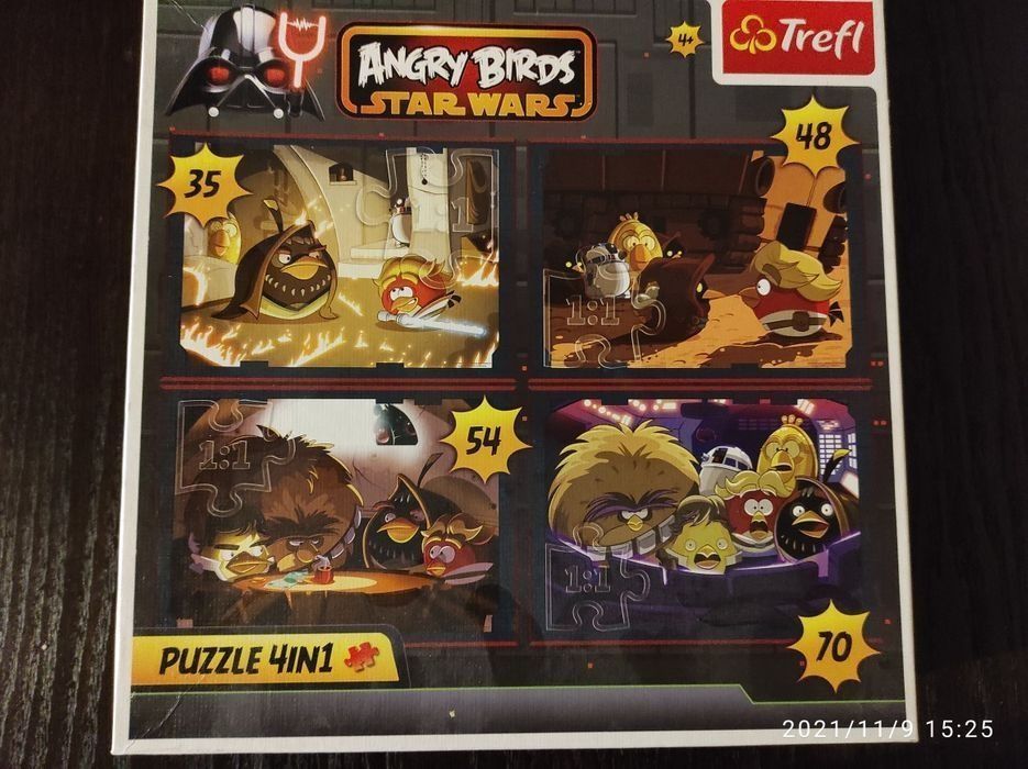 Puzzle trefl 4w1 angry birds star wars puzzle angry birds puzzle trefl