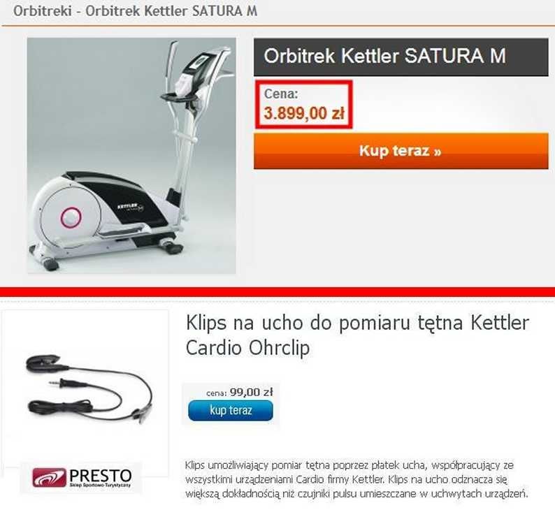 Orbitrek KETTLER SATURA M EXT ! Sklep 4400 zł !