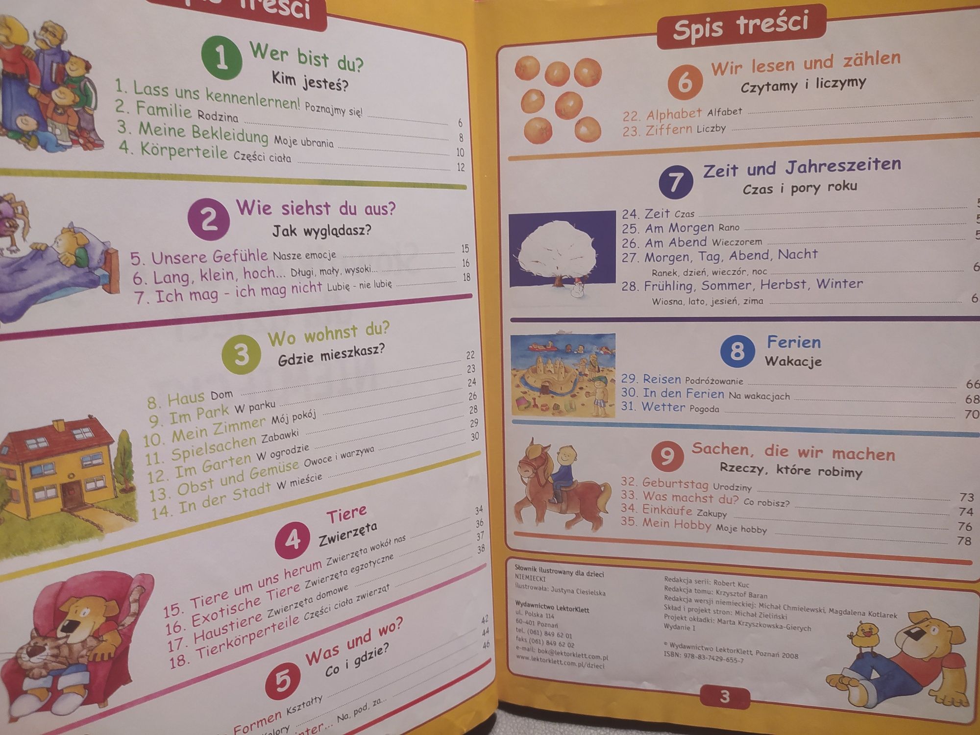 Słownik obrazkowy dla dzieci NIEMIECKI dla najmłodszych LEKTORKLETT