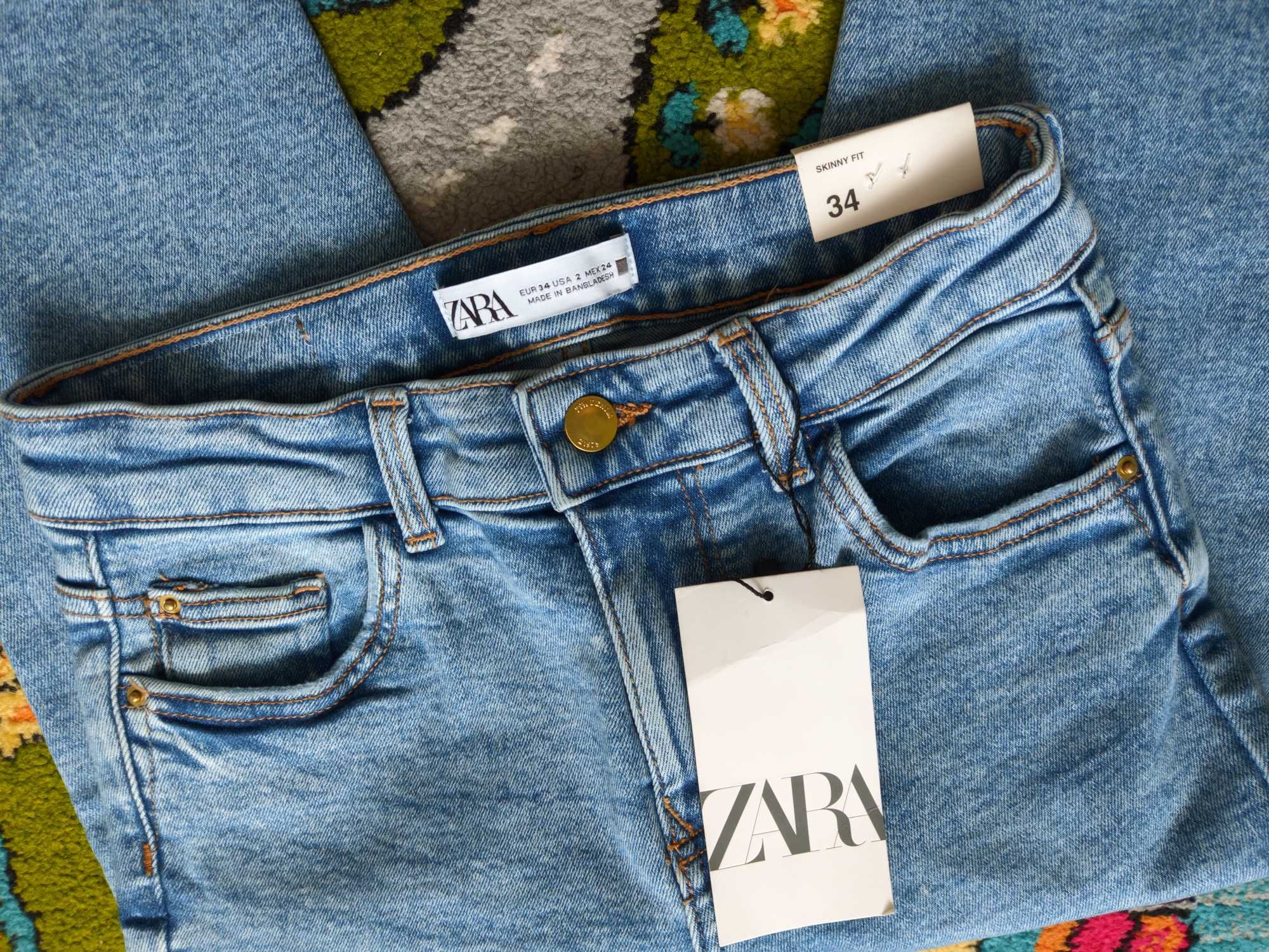 Скинни zara skinny джинсы джинси жіночі скінні 34