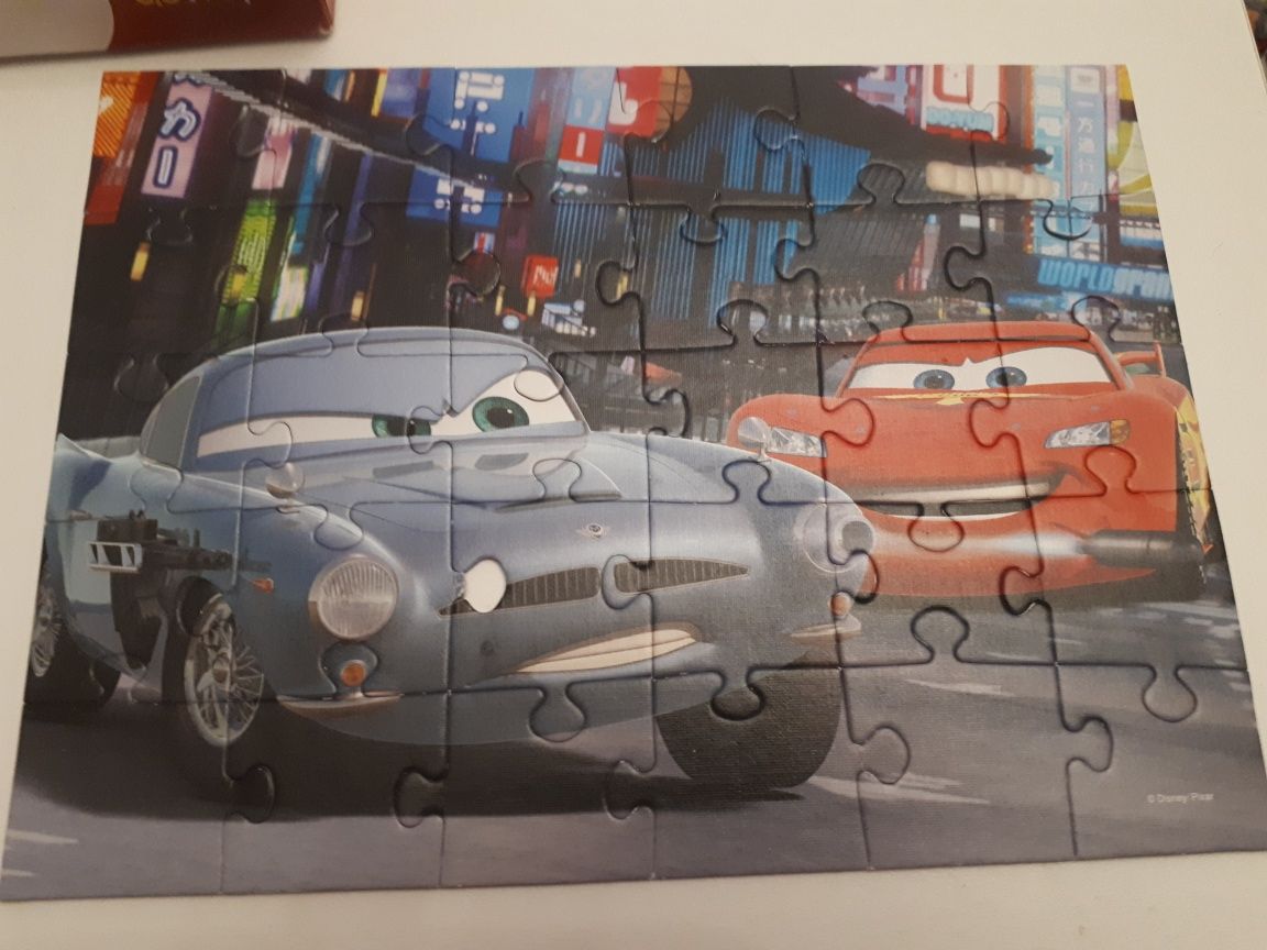 Puzzle Myszka Miki i Auto Zygzak