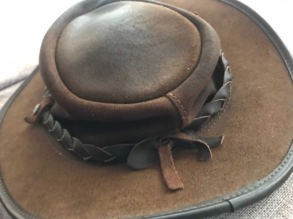 Настоящая австралийская кожаная шляпа от B C hats, размер XXL