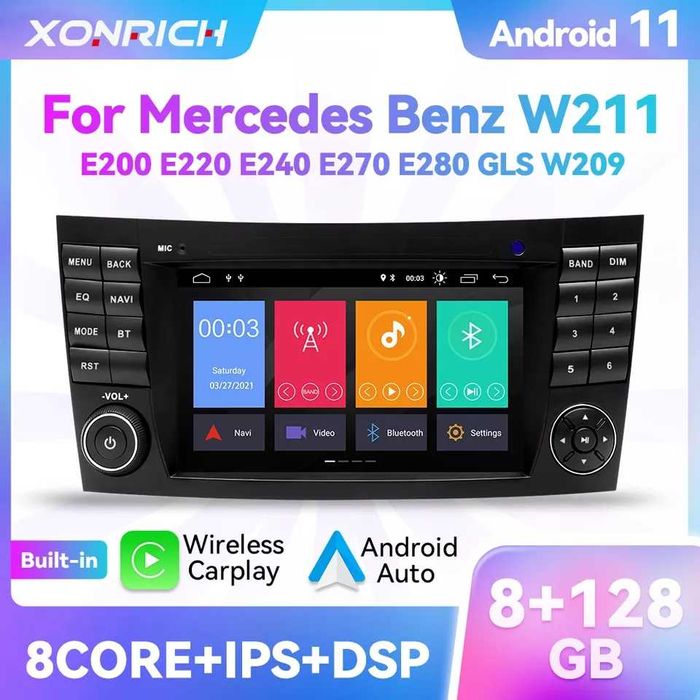 radio mercedes w211 w219 w209 android nowe