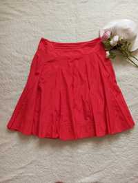 Koralowa czerwona spódnica bawełna i jedwab plus size XXXL 46 Coast