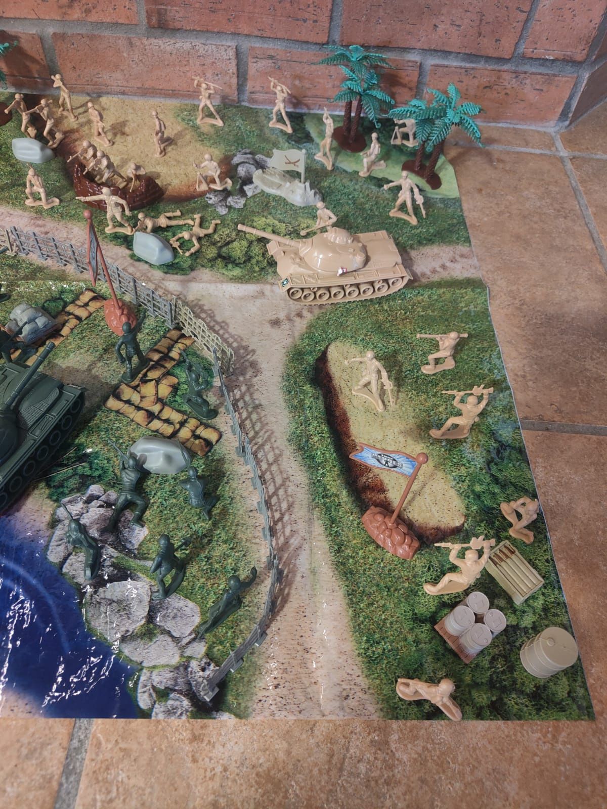 Cenário militar brinquedo