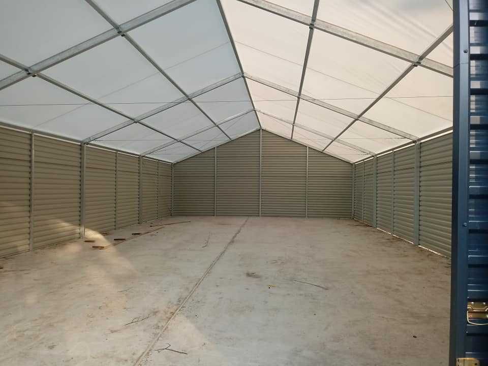 Hala namiotowa, Hala magazynowa, Hala przemysłowa magazyn 10x15x3m