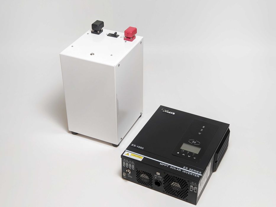 Комплект резервного живлення LiFePO 12.8v 120Ah Гібридний інвертор 1kW