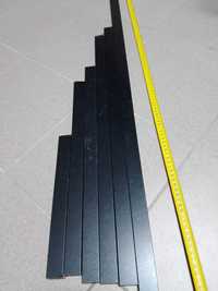 Czarne deski, listwy, lamele 6 szt. 3cm 30-133,5cm