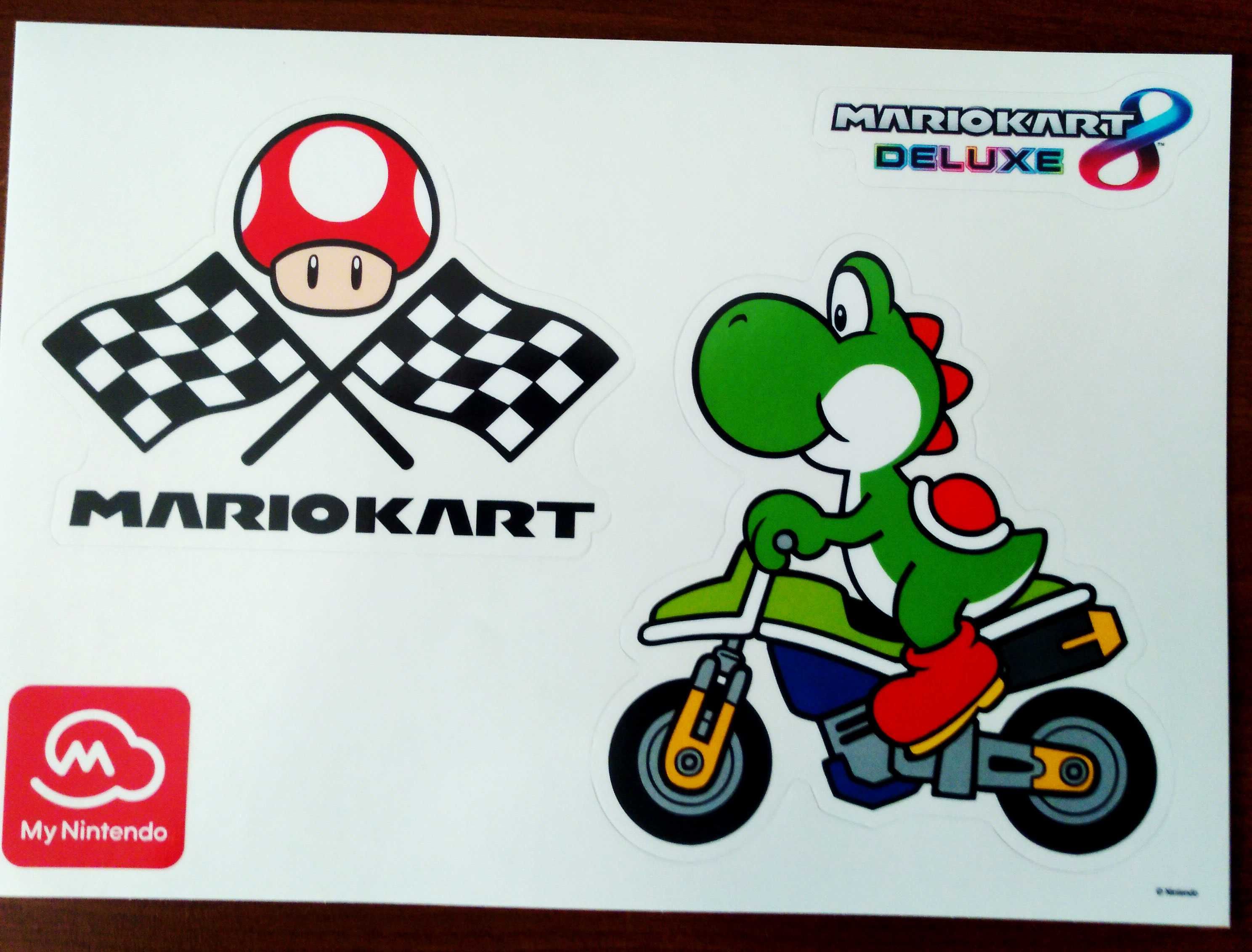 Super Mario Bros. / Mario Kart 8 Nintendo вінілові стікери наліпки