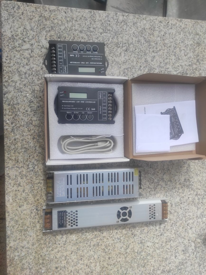 Programador luz led 12v  / Fonte alimentação