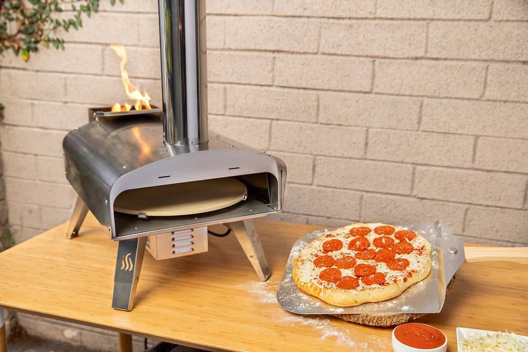 Forno a lenha novo pizza portátil campismo utensílios cozinha inox