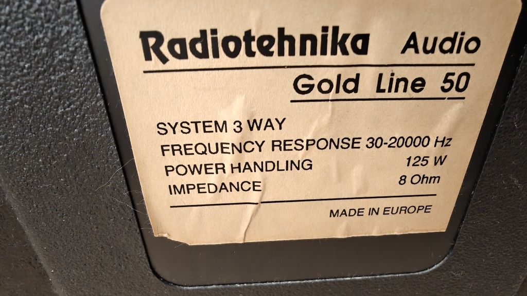 Kolumny podłogowe Radiotechnika Gold line 50