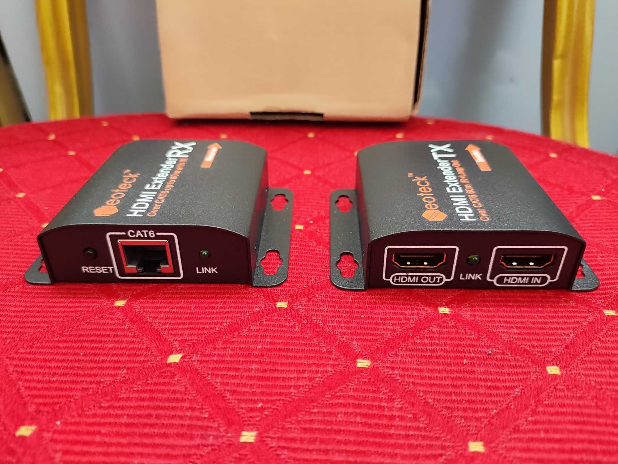 Neoteck Przedłużacz HDMI Extender RJ45 NTK014 CAT6 Cat7