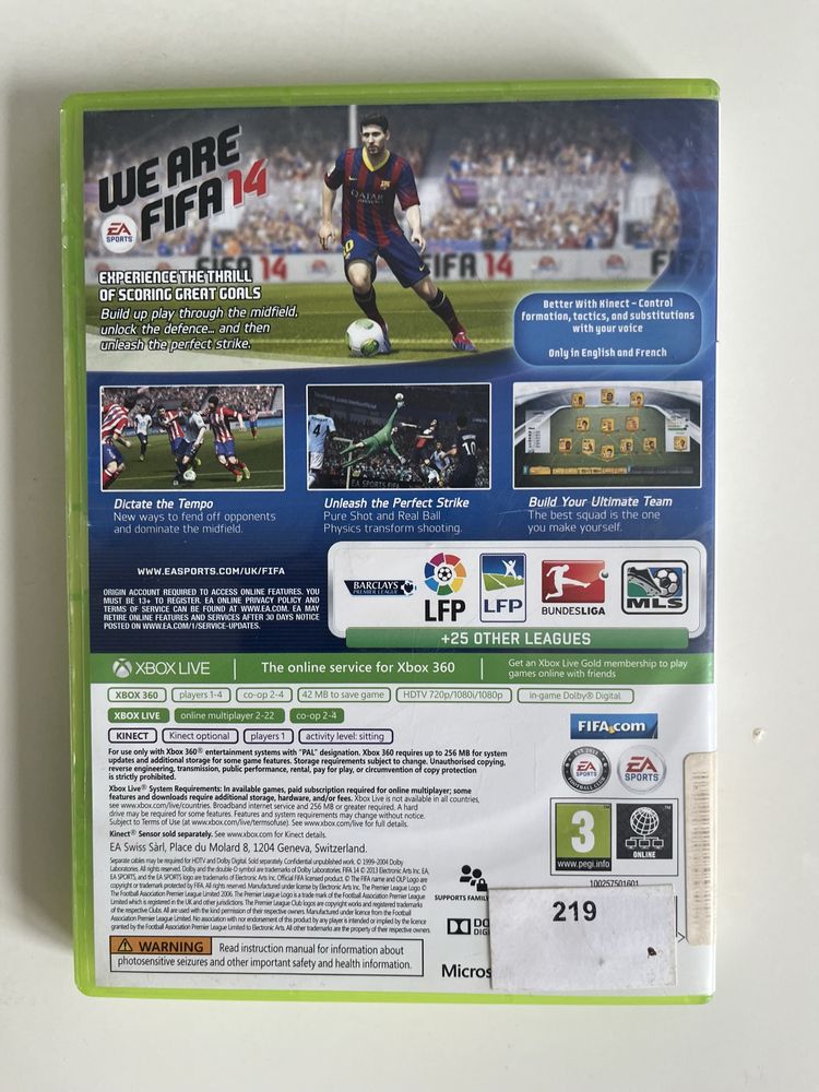 Gra na konsole xbox 360 fifa 14