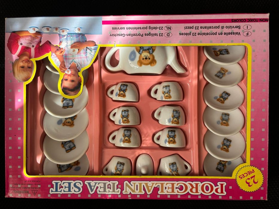 Conjunto de Chá de Porcelana de brincar