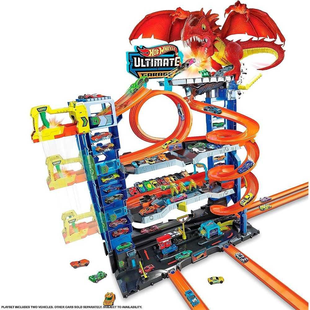 Hot Wheels city ultimate garage легендарний гараж атака дракона трек