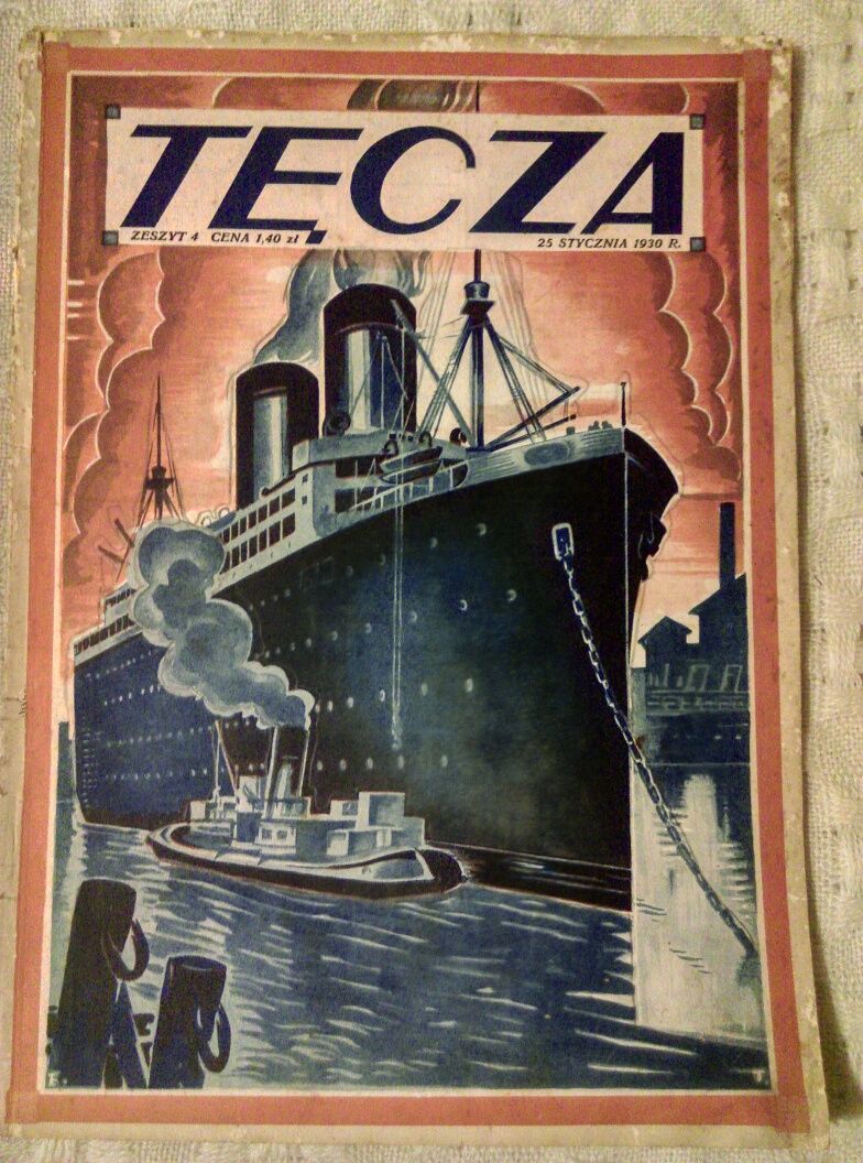 "TĘCZA"nr4/1930r czasopisma prasa międzywojenna unikat