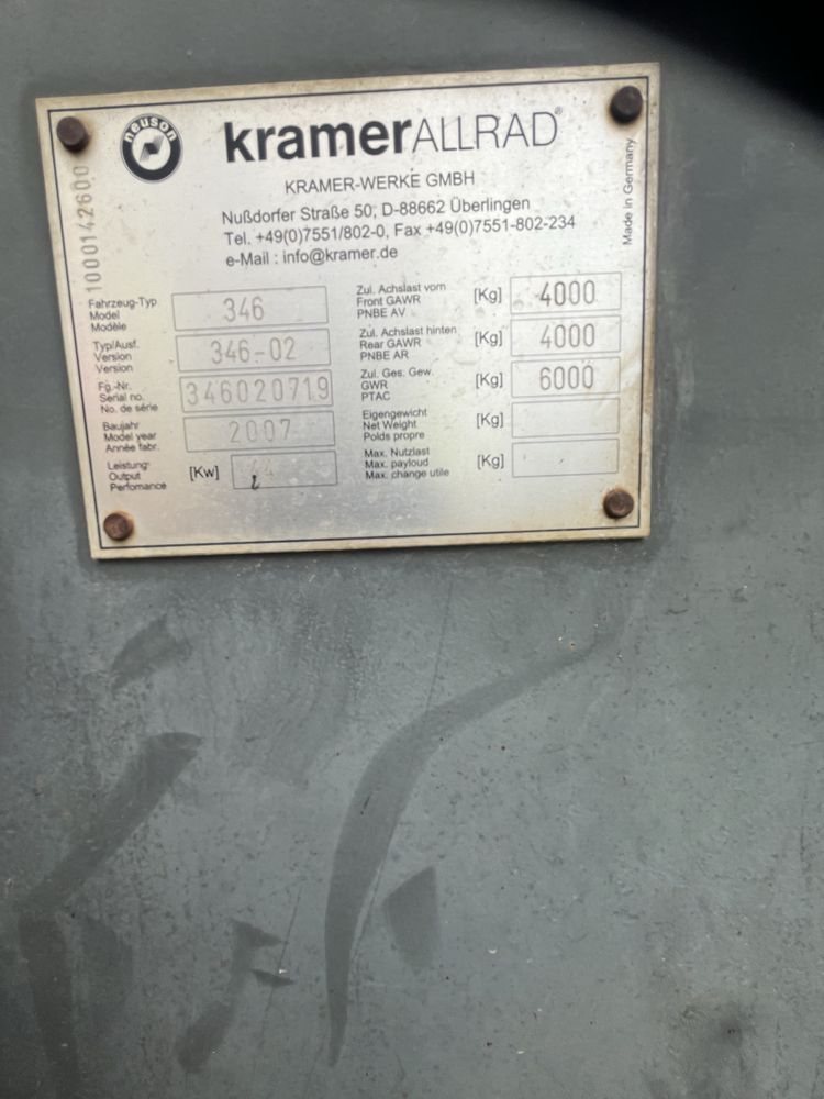 Ładowarka kramer 850