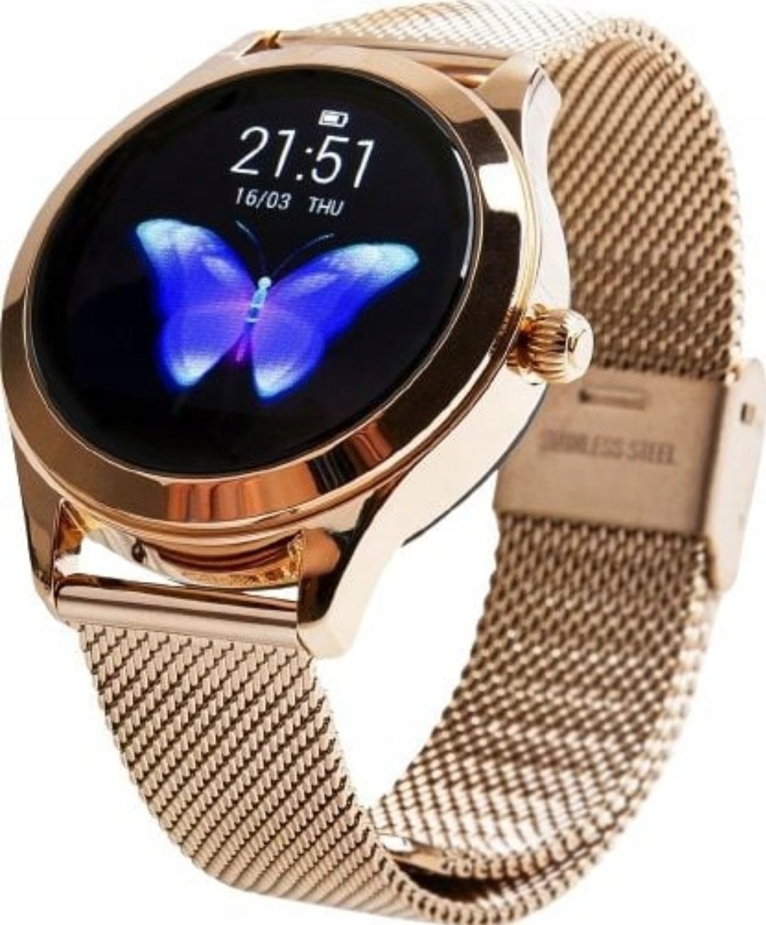 Wodoodporny Smartwatch Oromed Smart Lady Gold Różowe złoto