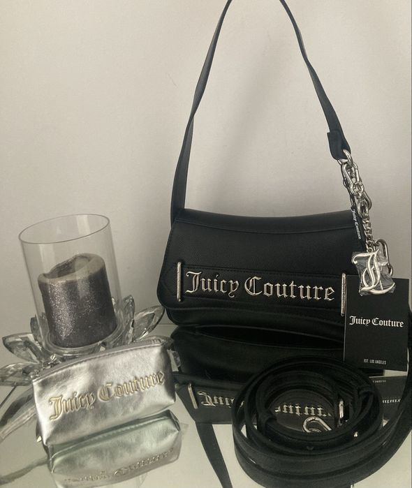 Nowa torebka torebeczka crossbody Juicy Couture + portfelik +breloczek